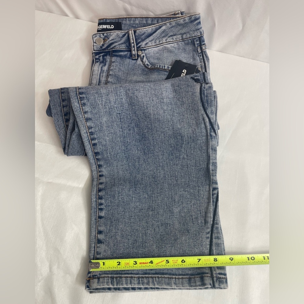 Karl Lagerfeld Paris Women’s The Cannes  Straight Leg Jeans Size 14 - Picture 15 of 16